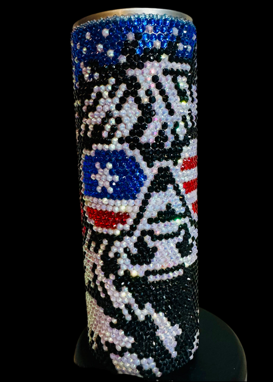 Highland cow patriotic 20 oz tumbler