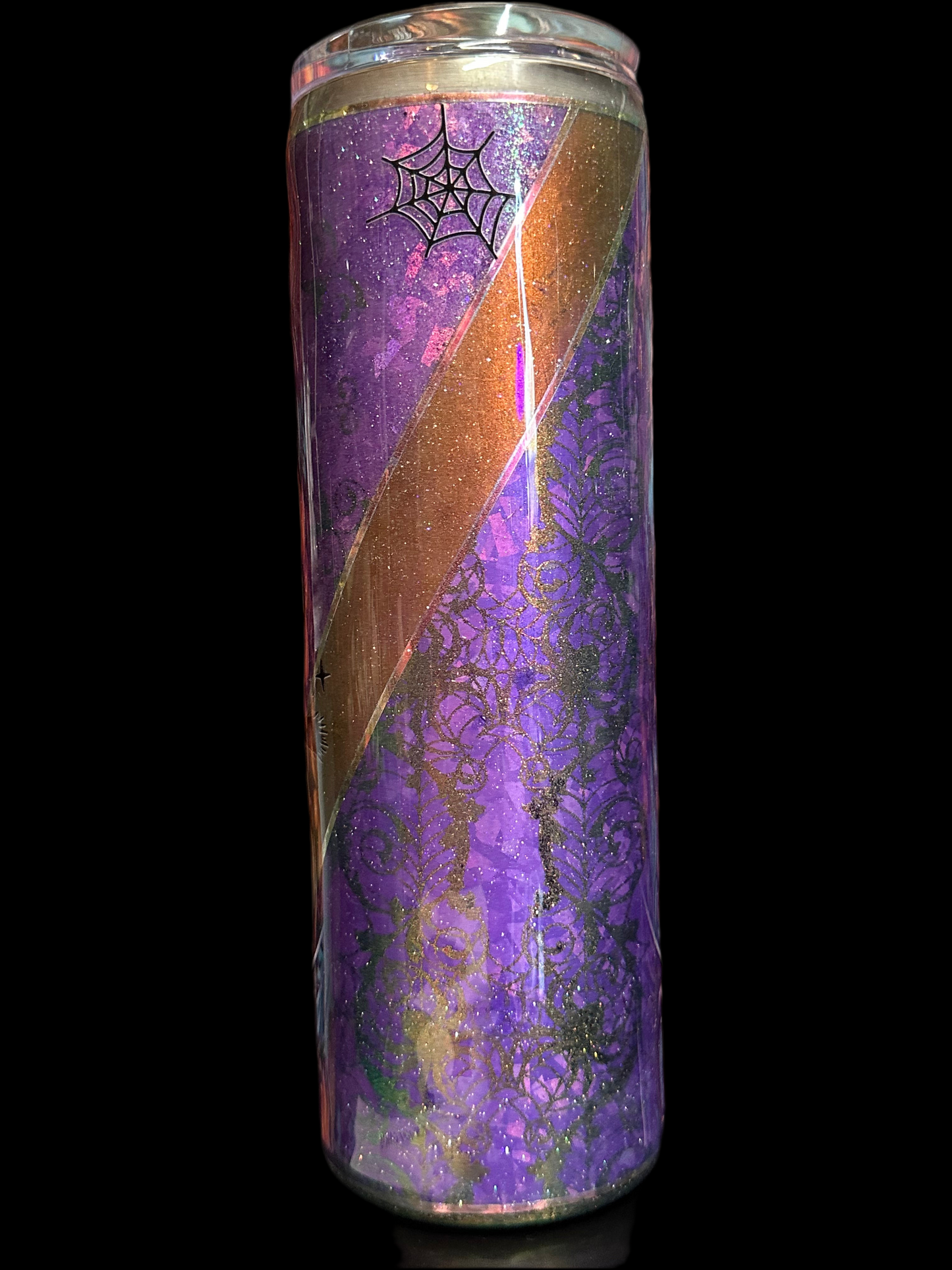 3. Witch on Broomstick Halloween Tumbler – 30oz