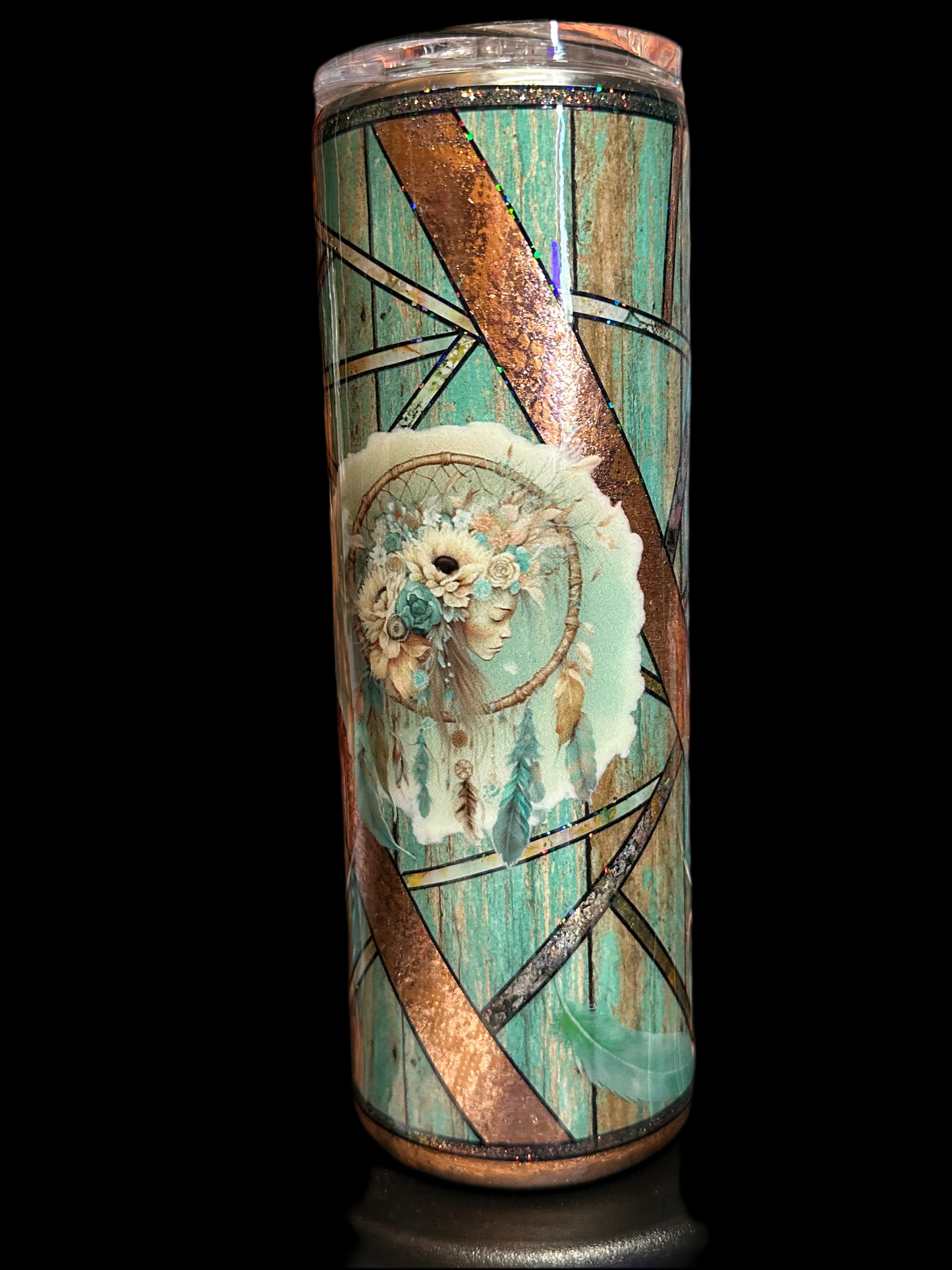 1) Dreamcatcher shattered glass method