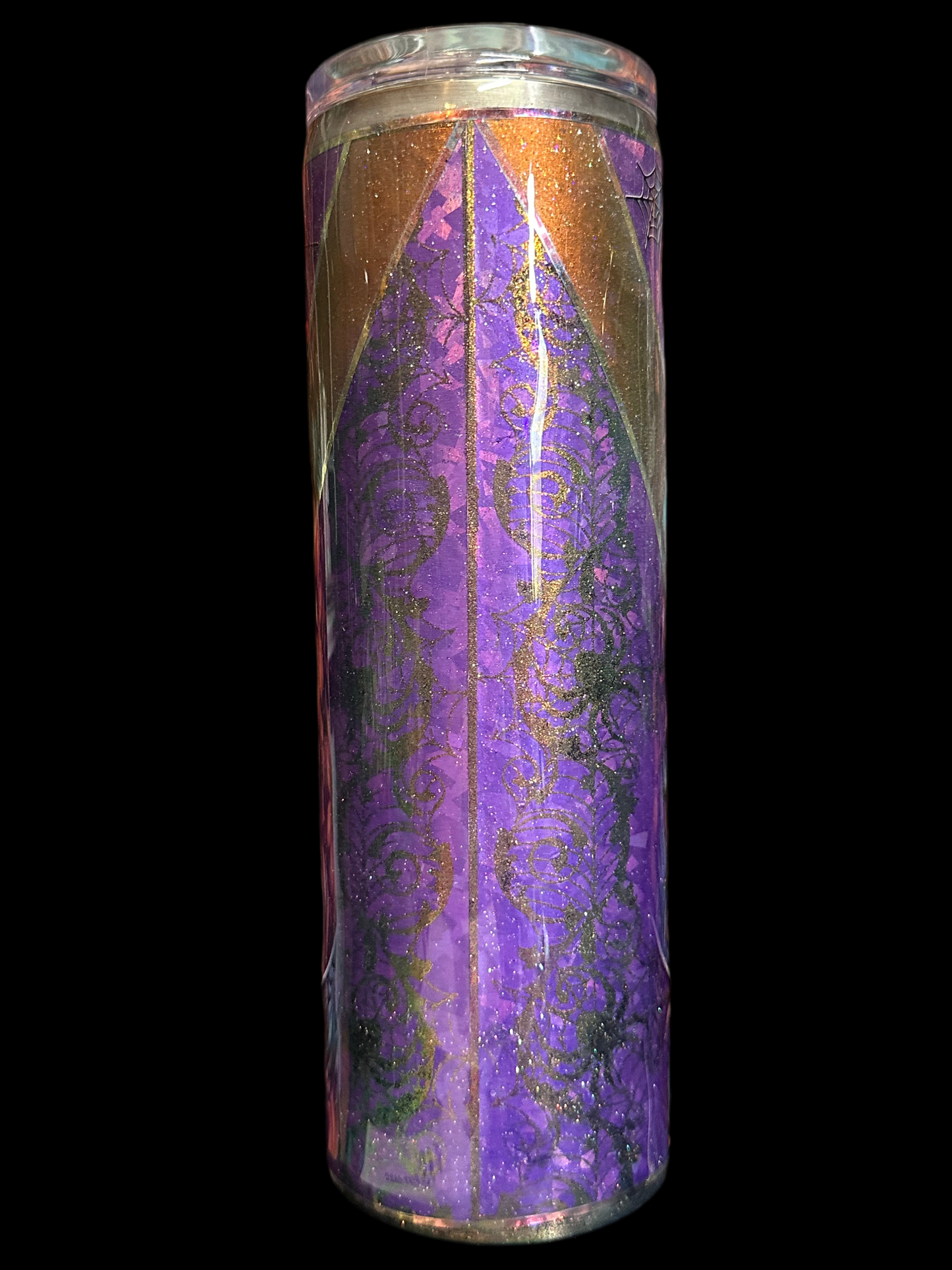 3. Witch on Broomstick Halloween Tumbler – 30oz